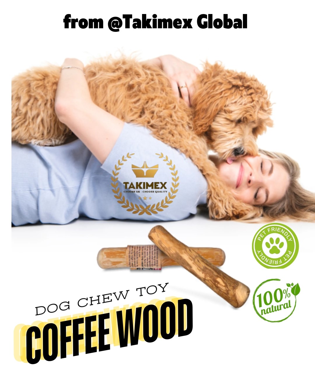 COFFEE WOOD DOG CHEW TOYS - TAKIMEX factory